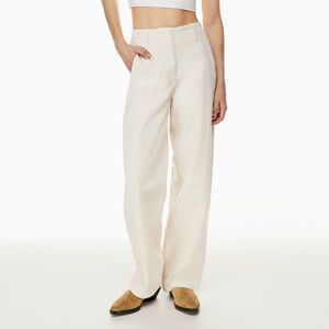 Aritzia Wilfred High-Rise Utility Ascendant Pants in Cream